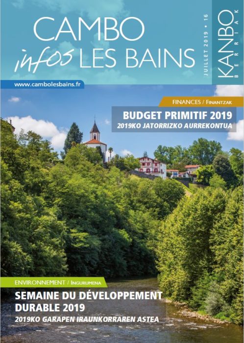 Couv Bulletin N16 Juillet 2019 Cambo Les Bains