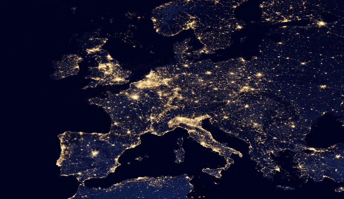 Image Satellite Europe Nuit