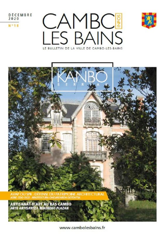 Couv Bulletin N18 Décembre 2020 Cambo Les Bains