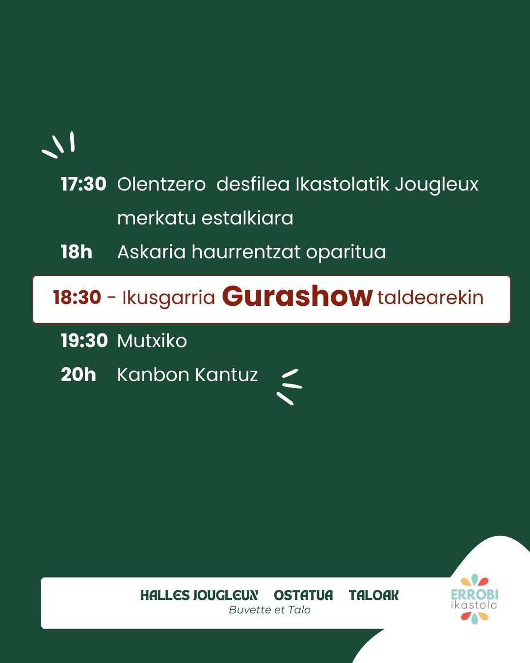 Olentzero Gaua 2025 (publication Instagram)