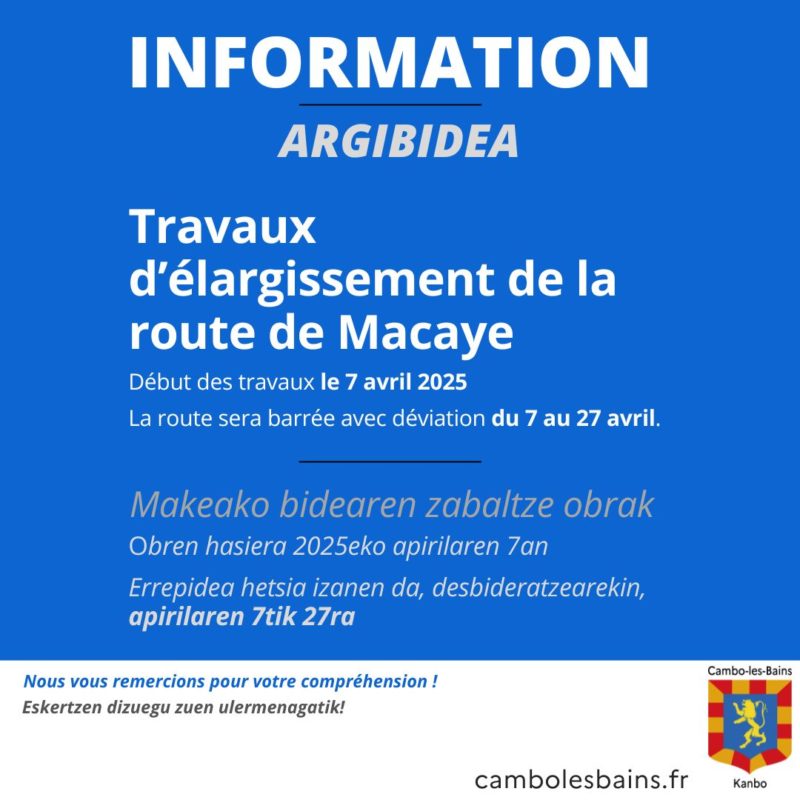 Travaux Macaye Rs
