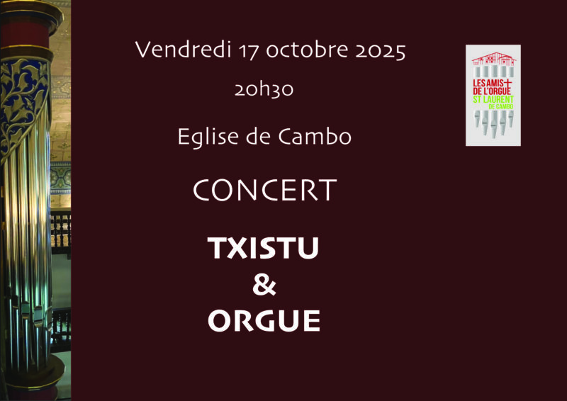 Panneau Mairie Concert Txistu Et Orgue