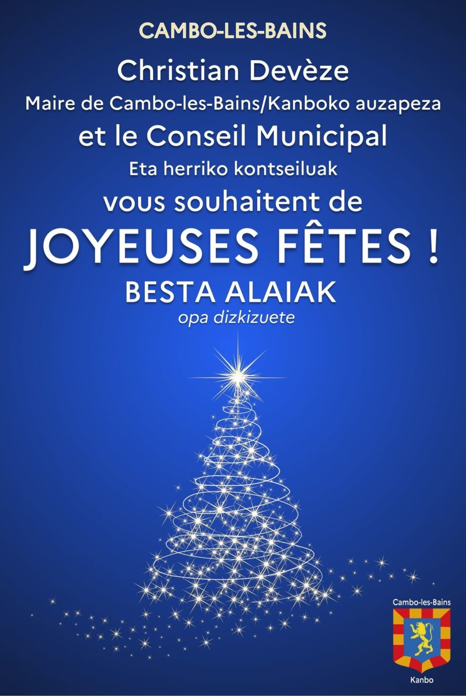 Affiche Joyeuses Fêtes