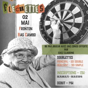 Tournoi Fléchettes 2 Mai