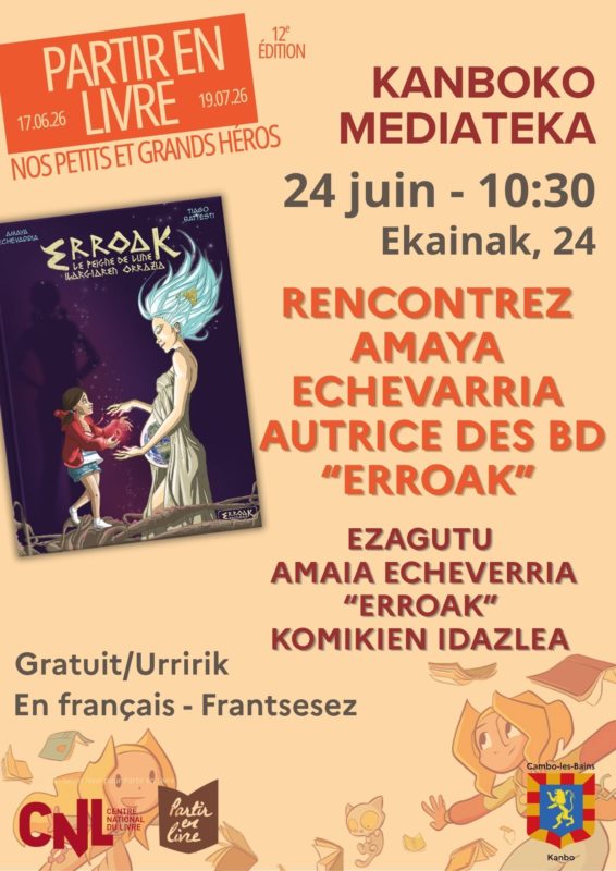 Partir En Livre 2026 Affiche Erroak