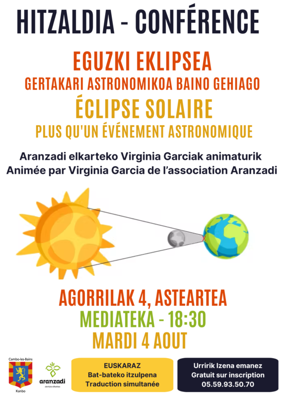 Affiche Bilingue Éclipse Solaire